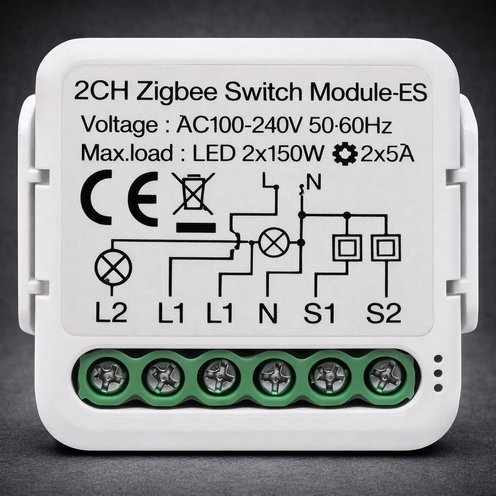 Zigbee 2G 16A Switch Module (N&L)