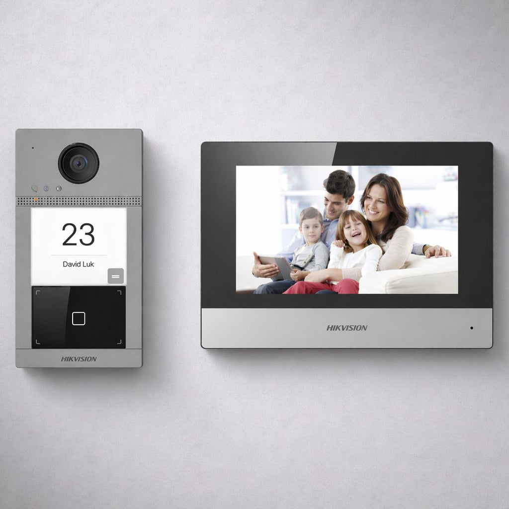 Hikvision IP Video Intercom Kit with 7-Inch Indoor Monitor and Card Reader