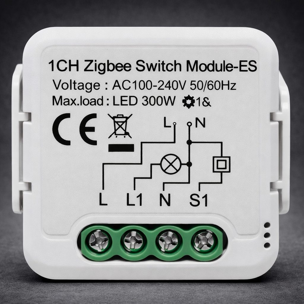 Zigbee 1G 16A Switch Module (N&L)